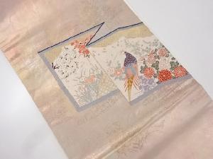 屏風模様織り出し名古屋帯